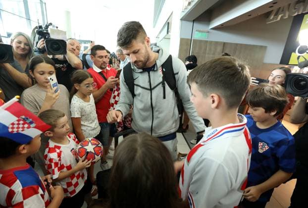 Croatia National Football Team arrive in Zagreb, Croatia Bruno Petkovic of Croatia is seen at Franjo Tudjman Airport in Zagreb, Croatia, on June 26, 2024. RobertxAnic PIXSELL