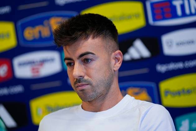 Italy s Stephan El Shaarawy speaks with the media during a Italy training session at Hemberg-Stadion on June 26, 2024 in Iserlohn, Germany. - Soccer.  Copyright: xFabioxFerrari LaPressex