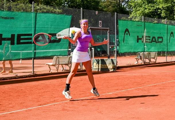 26.06.2024, xpsx, Tennis ITF-Turnier, v.l. Fenna Steveker (GER) Bruchköbel Hessen Deutschland (DEU)