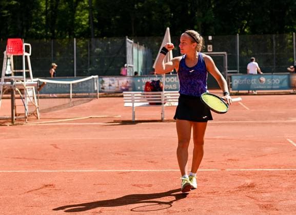 26.06.2024, xpsx, Tennis ITF-Turnier, v.l. Viola Bedini (ITA) Bruchköbel Hessen Deutschland (DEU)