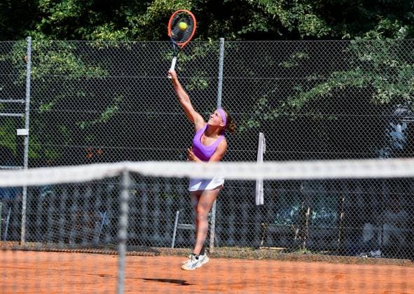 26.06.2024, xpsx, Tennis ITF-Turnier, v.l. Fenna Steveker (GER) Bruchköbel Hessen Deutschland (DEU)