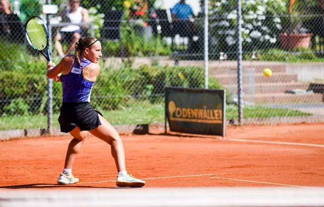 26.06.2024, xpsx, Tennis ITF-Turnier, v.l. Viola Bedini (ITA) Bruchköbel Hessen Deutschland (DEU)
