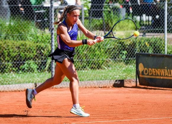 26.06.2024, xpsx, Tennis ITF-Turnier, v.l. Viola Bedini (ITA) Bruchköbel Hessen Deutschland (DEU)