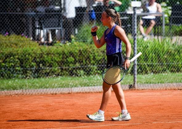 26.06.2024, xpsx, Tennis ITF-Turnier, v.l. Viola Bedini (ITA) Bruchköbel Hessen Deutschland (DEU)