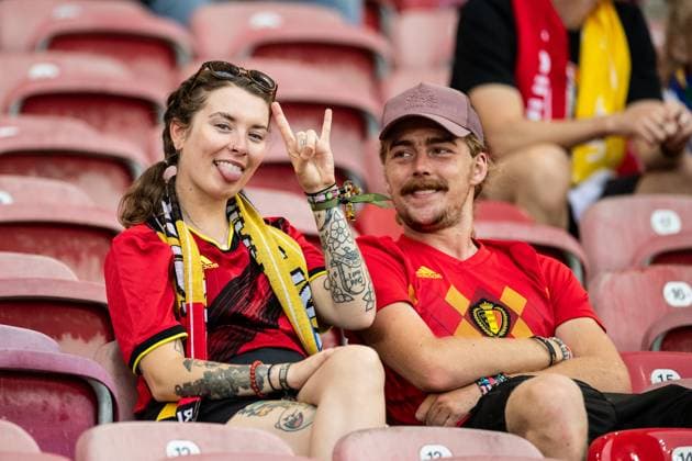 UEFA EURO, EM, Europameisterschaft,Fussball 2024: Ukraine - Belgien; 26.06.2024 Fans von Belgien UEFA EURO 2024: Ukraine - Belgien; Stuttgart Stadion, Stuttgart; 26.06.2024 Copyright: xBEAUTIFULxSPORTS Buriakovx
