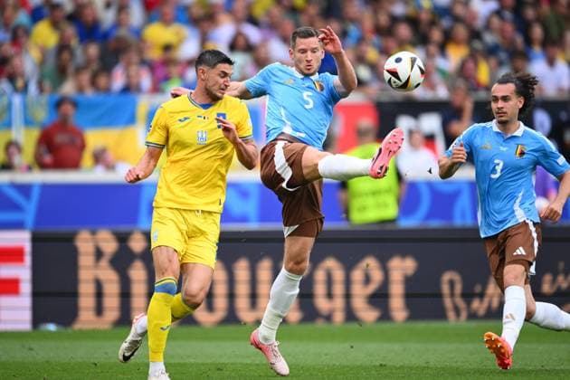 Ukraine v Belgium Group E - UEFA EURO, EM, Europameisterschaft,Fussball 2024 STUTTGART, GERMANY - JUNE 26 : Vertonghen Jan defender of Belgium in action pictured during the UEFA EURO 2024 European Football Championship tournament group E stage match between Ukraine and Belgium at Stuttgart Arena on June 26, 2024 in Stuttgart, Germany, 26 06 2024 Stuttgart Germany  Copyright: xVincentxKalutx