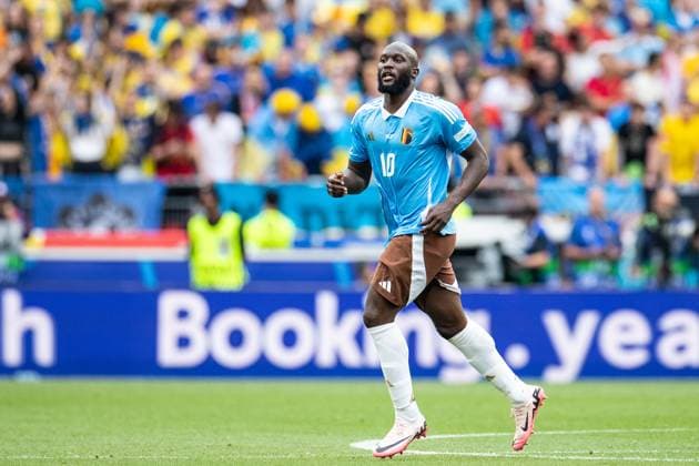 UEFA EURO, EM, Europameisterschaft,Fussball 2024: Ukraine - Belgien; 26.06.2024 Romelu Lukaku (Belgien, 10) UEFA EURO 2024: Ukraine - Belgien; Stuttgart Stadion, Stuttgart; 26.06.2024 Copyright: xBEAUTIFULxSPORTS Buriakovx