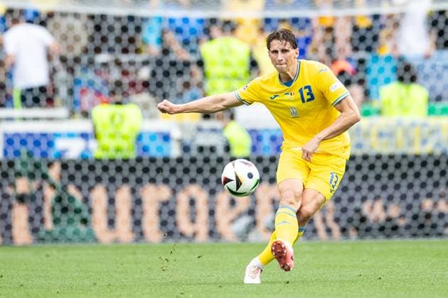 UEFA EURO, EM, Europameisterschaft,Fussball 2024: Ukraine - Belgien; 26.06.2024 Illia Zabarniy (Ukraine, 13) UEFA EURO 2024: Ukraine - Belgien; Stuttgart Stadion, Stuttgart; 26.06.2024 Copyright: xBEAUTIFULxSPORTS Buriakovx