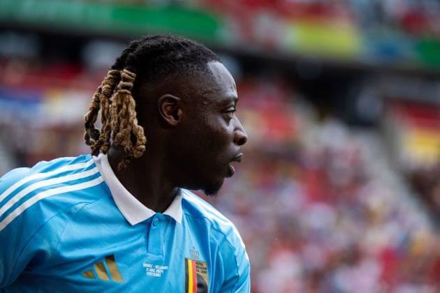 Jeremy Doku (Belgien, 22), GER, Ukraine (UKR) vs Belgium (BEL), Fussball Europameisterschaft, UEFA EURO, EM, Europameisterschaft,Fussball 2024, Gruppe E, 3. Spieltag, 26.06.2024 GER, Ukraine (UKR) vs Belgium (BEL), Fussball Europameisterschaft, UEFA EURO 2024, Gruppe E, 3. Spieltag, 26.06.2024 Stuttgart Copyright: xEibner-Pressefoto Memmlerx EP_MMR