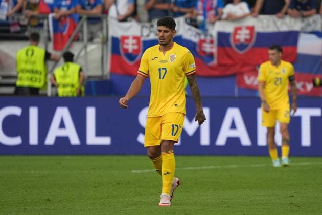 Florinel Coman (Rumänien Romania, 17) - Frankfurt 26.06.2024: Slowakei vs. Rumänien, EURO2024 M33 Gruppe E, EM-Arena Frankfurt