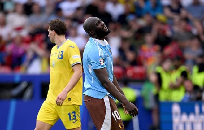 Fussball Euro 2024 Gruppe E 26.06.2024 Ukraine - Belgien Romelu Lukaku (Belgien)