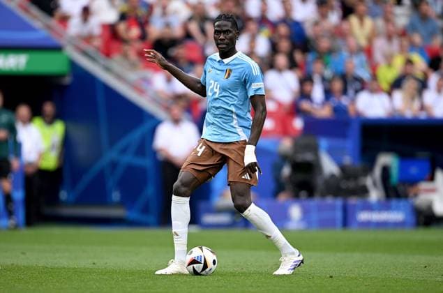 Fussball Euro 2024 Gruppe E 26.06.2024 Ukraine - Belgien Amadou Onana (Belgien)