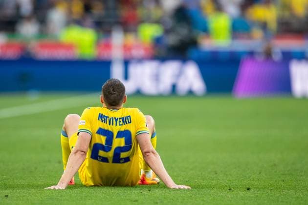 UEFA EURO, EM, Europameisterschaft,Fussball 2024: Ukraine - Belgien; 26.06.2024 Mykola Matviyenko (Ukraine, 22) nach dem Spielende, traurig. UEFA EURO 2024: Ukraine - Belgien; Stuttgart Stadion, Stuttgart; 26.06.2024 Copyright: xBEAUTIFULxSPORTS Buriakovx