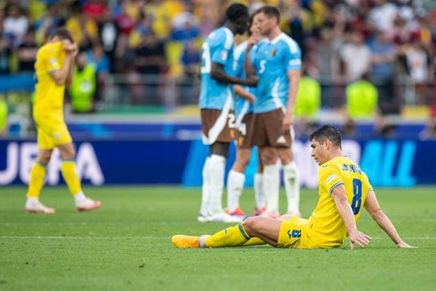 UEFA EURO, EM, Europameisterschaft,Fussball 2024: Ukraine - Belgien; 26.06.2024 Ruslan Malinovskyi (Ukraine, 8) nach dem Spielende, traurig. UEFA EURO 2024: Ukraine - Belgien; Stuttgart Stadion, Stuttgart; 26.06.2024 Copyright: xBEAUTIFULxSPORTS Buriakovx