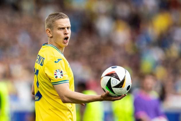 UEFA EURO, EM, Europameisterschaft,Fussball 2024: Ukraine - Belgien; 26.06.2024 Oleksander Zinchenko (Ukraine, 17) UEFA EURO 2024: Ukraine - Belgien; Stuttgart Stadion, Stuttgart; 26.06.2024 Copyright: xBEAUTIFULxSPORTS Buriakovx