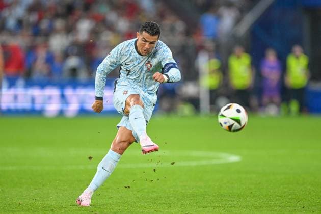 EM 2024: Georgien - Portugal am 26.06.2024 in der Veltins Arena in Gelsenkirchen Cristiano Ronaldo 7 of Portugal