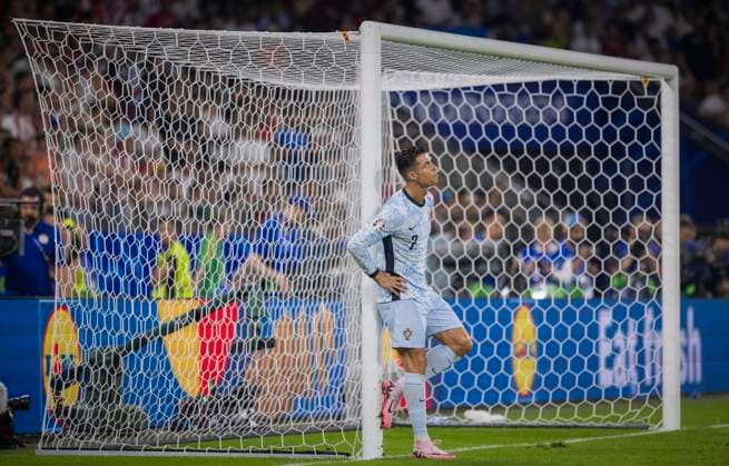 Gelsenkirchen, Germany. 26th Jun 2024. Cristiano Ronaldo (POR) disappointed Georgia - Portugal Georgien - Portugal 26.06.2024