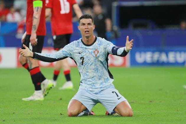 Gelsenkirchen, NRW, Deutschland, 26.06.2024: Arena AufSchalke: Fußball-EM 2024, Gruppe F, Georgien - Portugal: Cristiano Ronaldo (7, Portugal) Copyright: xdtsxNachrichtenagenturx dts_41861
