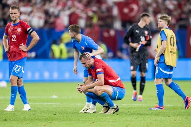 Czechia v Turkey, UEFA EURO, EM, Europameisterschaft,Fussball 2024, Hamburg, Germany Hamburg, Germany. 26th, June 2024. Tomas Soucek (22) of Czechia seen during the UEFA Euro 2024 match in Group F between Czechia and Turkey at Volksparkstadion in Hamburg. Hamburg Germany  Copyright: xGonzalesxPhoto LassexLagonix