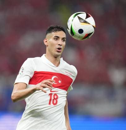 Euro 2024 - Turkey v Czechia Turkiye s player Mert Muldur during UEFA EURO, EM, Europameisterschaft,Fussball 2024 Group F football match between Turkiye and Czechia at Volksparkstadion in Hamburg, Germany, on 26 June, 2024. Photo by Mehmet Sirin Toplaoglu Depo Photos ABACAPRESS.COM Hamburg Germany  Copyright: xDepoxPhotos ABACAx