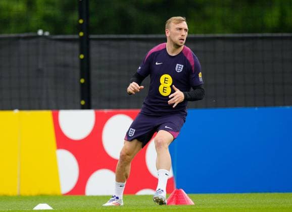 Jarrod Bowen of England England Training, UEFA European Championship, EM, Europameisterschaft 2024, Football, Spa & Golf Resort Weimarer Land, Blankenhain, Germany, 27 Jun 2024 EDITORIAL USE ONLY No use with unauthorised audio, video, data, fixture lists, club league logos or live services. Online in-match use limited to 120 images, no video emulation. No use in betting, games or single club league player publications. Copyright: xDavexShopland Shutterstockx 14559245bv