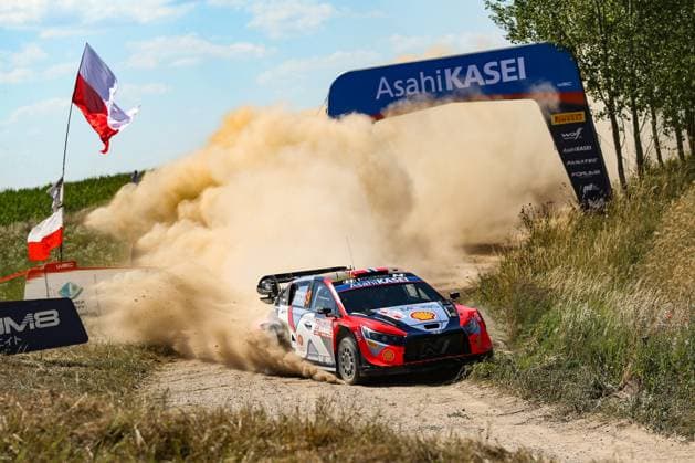 Sport Themen der Woche KW26 Sport Bilder des Tages The Driver Andreas Mikkelsen And Co-Driver Torstein Eriksen Of The Team Hyundai Shell Mobis World Rally Team,Hyundaii20 N Rally1 Hybrid,They Face In Shakedown During Fia World Rally Championship WRC, Motorsport Rallye, WM Orlen 80Th Rally Poland 2024 27 June,Mikolajki Poland  Copyright: xLucaxBarsali IPAxSportx xipa-agex xx IPA_47539319 IPA_Agency_IPA47539319