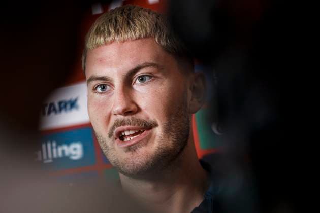 Jonas Wind during the national team, Nationalteam s mixed zone in Freudenstadt, Thursday the 27th of June 2024. (Photo: Liselotte Sabroe Ritzau Scanpix) , Freudenstadt Tyskland Copyright: Ritzau Scanpix LiselottexSabroex spdk20240627-102941-L