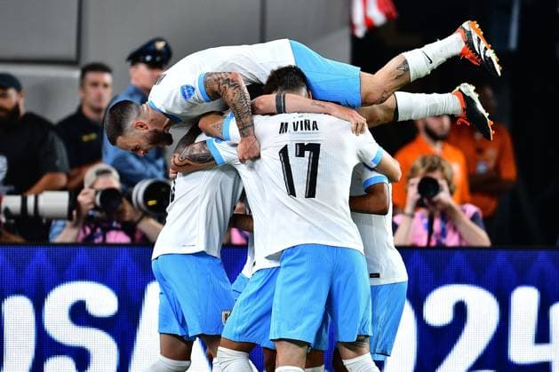 Sport Bilder des Tages RECORD DATE NOT STATED Copa America USA 2024 Uruguay 5-0 Bolivia Rodrigo Bentancur celebrates his goal 5-0 of Uruguay during the CONMEBOL Copa America 2024 group C match between Uruguay and Bolivia, at MetLife Stadium, on June 27, 2024 in East Rutherford, New Jersey, United States. EAST RUTHERFORD NEW JERSEY UNITED STATES  Copyright: xAdrianxMaciasx 20240627221209_CA_GC_2024_URU_BOL_BETANCUR70