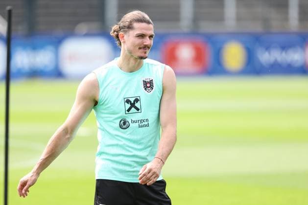 SOCCER - UEFA EURO, EM, Europameisterschaft,Fussball 2024 BERLIN,GERMANY,28.JUN.24 - SOCCER -UEFA EURO 2024, OEFB, Oesterreichischer Fussball-Bund, training. Image shows Marcel Sabitzer (AUT).  GEPAxpictures xArminxRauthner