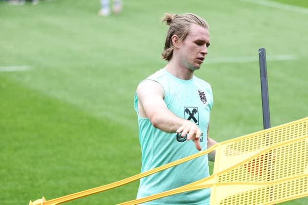 SOCCER - UEFA EURO, EM, Europameisterschaft,Fussball 2024 BERLIN,GERMANY,28.JUN.24 - SOCCER -UEFA EURO 2024, OEFB, Oesterreichischer Fussball-Bund, training. Image shows Patrick Wimmer (AUT).  GEPAxpictures xArminxRauthner