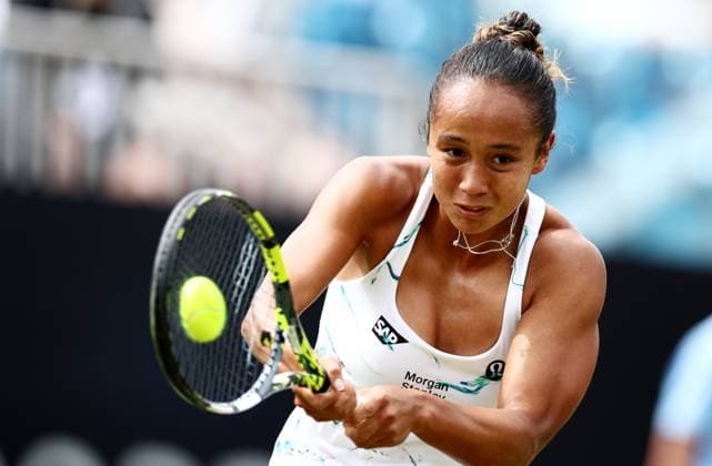Leylah Fernandez of Canada in action during their Semi Final match. Rothesay International Eastbourne, Day 6, Tennis, Devonshire Park, Eastbourne, UK - 28 June 2024  Copyright: xJamesxMarsh Shutterstockx 14555507v