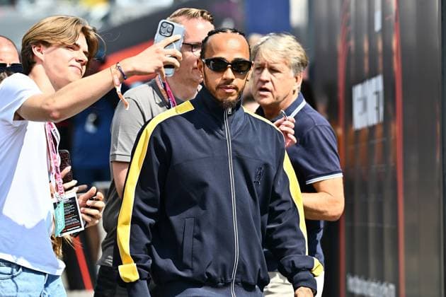 28.06.2024, xrarjax, Motorsport FIA Formel 1, Großer Preis von Österreich 2024 emspor, v.l. Lewis Hamilton (Mercedes AMG Petronas) Startnummer 44 (FIA REGULATIONS PROHIBIT ANY USE OF PHOTOGRAPHS as IMAGE SEQUENCES and or QUASI-VIDEO) Spielberg
