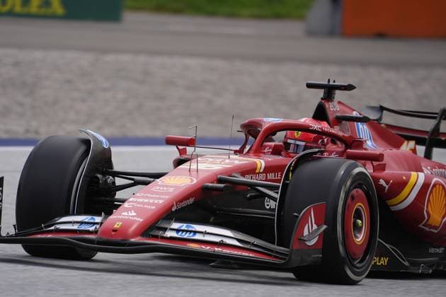 Formel 1 Großer Preis von Österreich 2024 28.06.2024, Red Bull Ring, Spielberg, Formel 1 Großer Preis von Österreich 2024 , im Bild Charles Leclerc (MCO), Scuderia Ferrari HP