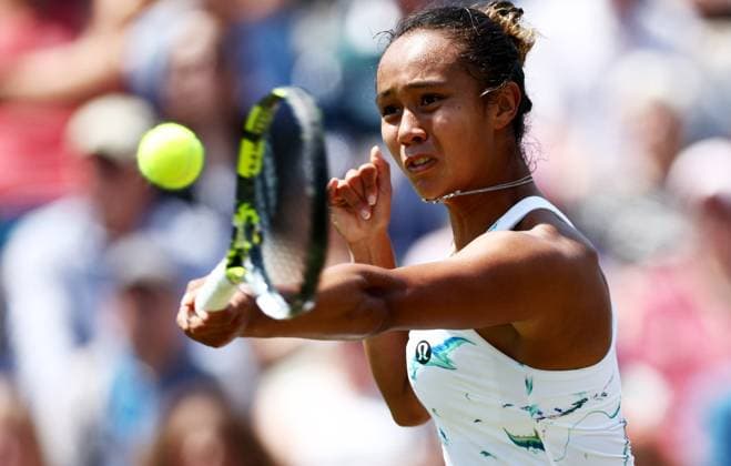 Leylah Fernandez of Canada in action during their Semi Final match. Rothesay International Eastbourne, Day 6, Tennis, Devonshire Park, Eastbourne, UK - 28 June 2024  Copyright: xJamesxMarsh Shutterstockx 14555507ad