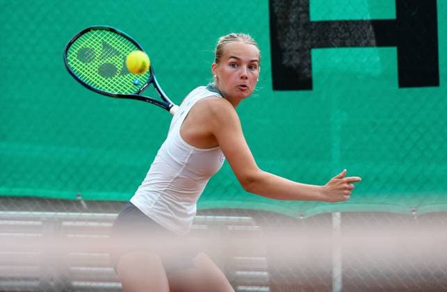 28.06.2024, xpsx, Tennis ITF-Turnier, v.l. Philippa Faerber (GER) Bruchköbel Hessen Deutschland (DEU)