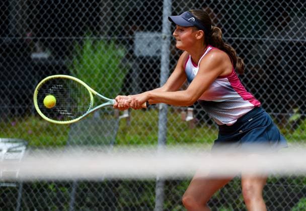 28.06.2024, xpsx, Tennis ITF-Turnier, v.l. Hanna Resch (GER) Bruchköbel Hessen Deutschland (DEU)