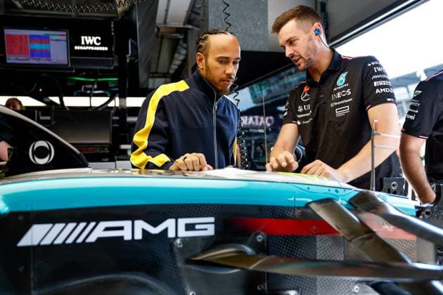 44 Lewis Hamilton (GBR, Mercedes-AMG Petronas F1 Team), F1 Grand Prix of Austria at Red Bull Ring on June 28, 2024 in Spielberg, Austria. (Photo by HOCH ZWEI) Spielberg Austria