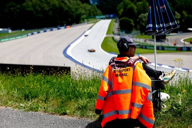 Marshal, F1 Grand Prix of Austria at Red Bull Ring on June 28, 2024 in Spielberg, Austria. (Photo by HOCH ZWEI) Spielberg Austria