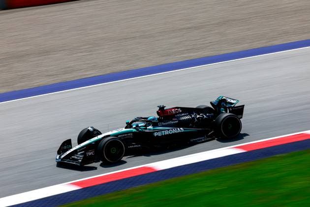 63 George Russell (GBR, Mercedes-AMG Petronas F1 Team), F1 Grand Prix of Austria at Red Bull Ring on June 28, 2024 in Spielberg, Austria. (Photo by HOCH ZWEI) Spielberg Austria