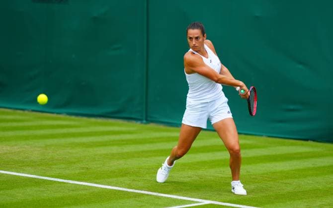 Caroline Garcia practices Wimbledon Tennis Championships, Practice and Previews, The All England Lawn Tennis and Croquet Club, London, UK - 28 Jun 2024  Copyright: xJavierxGarcia Shutterstockx 14560178k