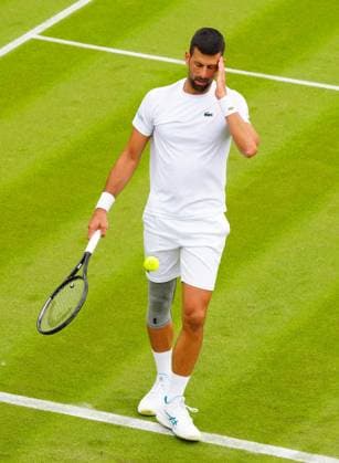 Novak Djokovic practices Wimbledon Tennis Championships, Practice and Previews, The All England Lawn Tennis and Croquet Club, London, UK - 28 Jun 2024  Copyright: xJavierxGarcia Shutterstockx 14560178cv