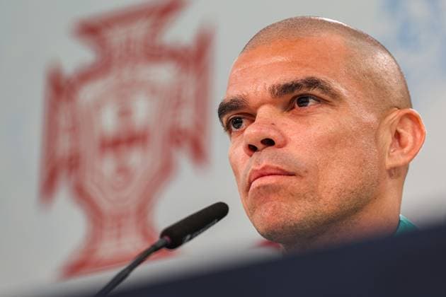 EM 2024: Portugal Pressekonferenz mit Pepe in Marienfeld 28.06.2024 Pressekonferenz mit Pepe ( 3, Portugal)