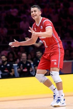 LODZ 28.06.2024 MECZ SIATKARSKA LIGA NARODOW 2024 PILKA SIATKOWA --- FIVB VOLLEYBALL NATIONS LEAGUE MATCH: WLOCHY - FRANCJA --- ITALY - FRANCE N Z JENIA GREBENNIKOV FOT. PAWEL PIOTROWSKI 400mm.pl NEWSPIX.PL --- Newspix.pl POLAND OUT!  20240628PAP012
