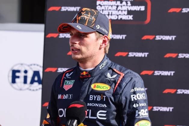1Max Verstappen (Oracle Red Bull Racing, 01), Interview, Sprint Qualifying, AUT, Oesterreich, Formel 1 Weltmeisterschaft, Austrian Grand Prix, 28.06.2024 AUT, Formel 1, Red Bull Ring, Austrian Grand Prix Spielberg Copyright: xEibner-Pressefoto Grafx EP_AGF