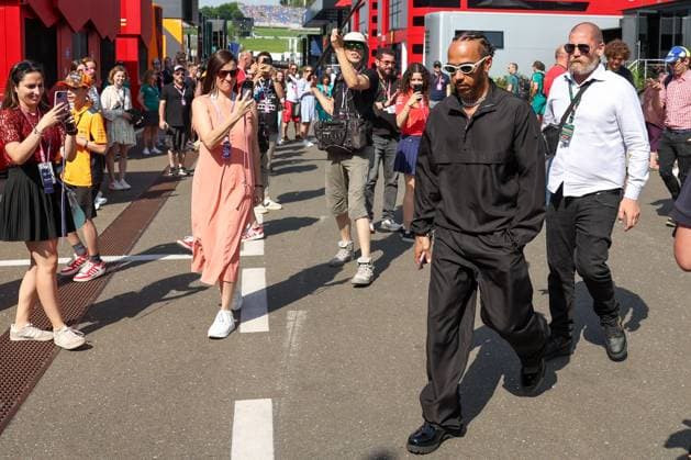 Ankunft am Paddock, Lewis Hamilton (Mercedes-AMG), Sprint, Grosser Preis von Oesterreich, Motorsport, Herren, Formel 1, 29.06.2024 Spielberg Steiermark Oesterreich