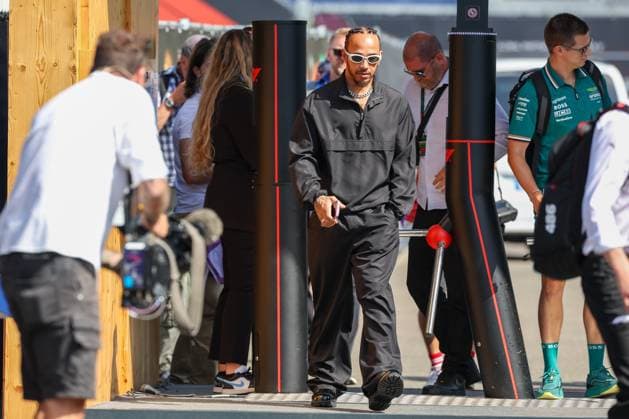 Ankunft am Paddock, Lewis Hamilton (Mercedes-AMG), Sprint, Grosser Preis von Oesterreich, Motorsport, Herren, Formel 1, 29.06.2024 Spielberg Steiermark Oesterreich