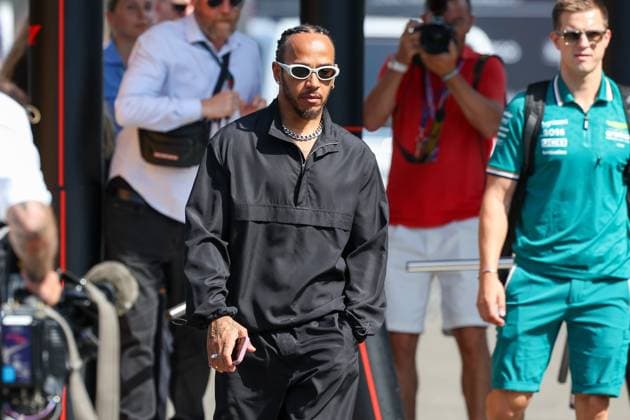 Ankunft am Paddock, Lewis Hamilton (Mercedes-AMG), Sprint, Grosser Preis von Oesterreich, Motorsport, Herren, Formel 1, 29.06.2024 Spielberg Steiermark Oesterreich
