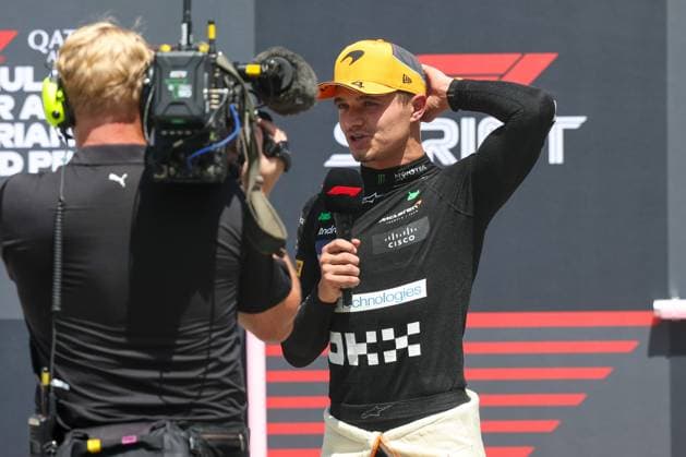 3 Platz Lando Norris (McLaren), Sprint, Grosser Preis von Oesterreich, Motorsport, Herren, Formel 1, 29.06.2024 Spielberg Steiermark Oesterreich