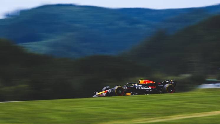 FORMULA 1 - GP of Austria 2024 SPIELBERG,AUSTRIA,29.JUN.24 - MOTORSPORTS, FORMULA 1 - Grand Prix of Austria, Red Bull Ring, sprint race. Image shows Sergio Perez (MEX Red Bull Racing).  GEPAxpictures xDanielxGoetzhaber
