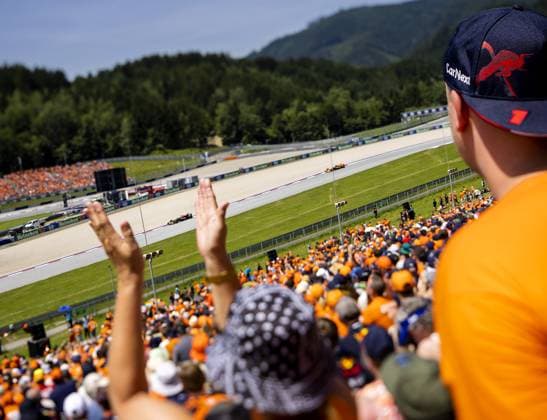 SPIELBERG - Max Verstappen (Red Bull Racing) during the sprint race on the Red Bull Ring race circuit in the run-up to the Austrian Grand Prix. ANP SEM VAN DER WAL ** Photo taken with tilt shift lens ** xVIxANPxSportx xxANPxIVx 502325439 originalFilename: 502325439.jpg